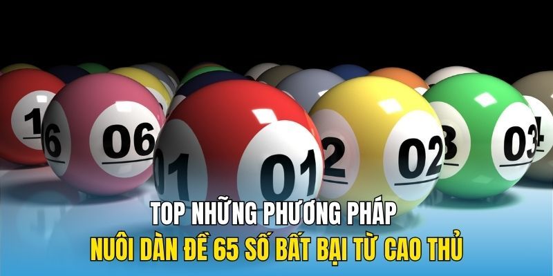 TOP những phương pháp nuôi dàn đề 65 số bất bại từ cao thủ